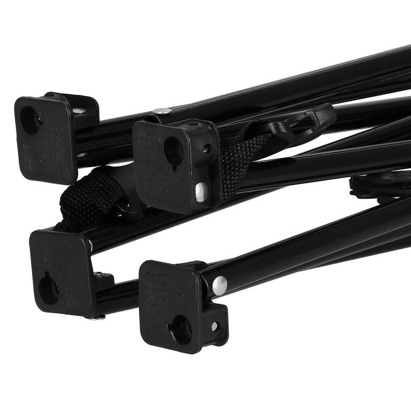 Casa si Gradina - Gradina si terasa - Mobilier exterior - Seturi mobila gradina - Masa plianta camping sau pescuit, cu 2 suporturi pahar, 46x46x45 cm, negru - Infinity.ro