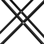 Casa si Gradina - Gradina si terasa - Mobilier exterior - Seturi mobila gradina - Masa plianta camping sau pescuit, cu 2 suporturi pahar, 46x46x45 cm, negru - Infinity.ro