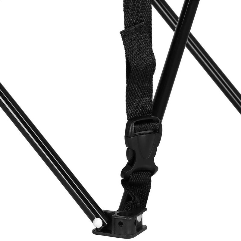 Casa si Gradina - Gradina si terasa - Mobilier exterior - Seturi mobila gradina - Masa plianta camping sau pescuit, cu 2 suporturi pahar, 46x46x45 cm, negru - Infinity.ro