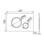 Casa si Gradina - Sanitare - Obiecte sanitare - Accesorii vase de toaleta - Clapeta de actionare Alca M778 negru mat - crom lucios - Infinity.ro