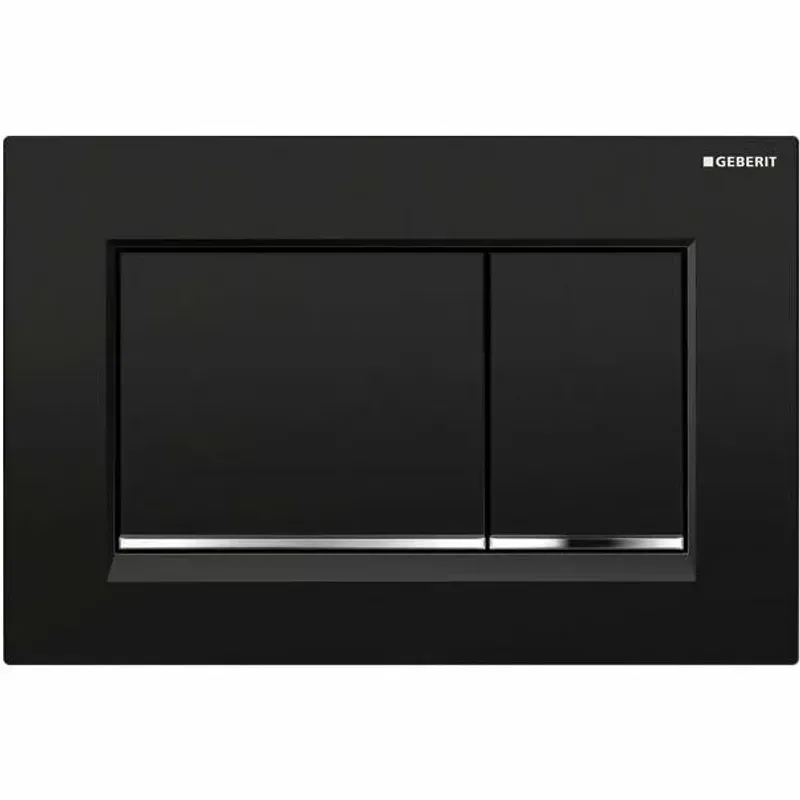 Casa si Gradina - Sanitare - Obiecte sanitare - Accesorii vase de toaleta - Clapeta de actionare Geberit Sigma30 negru crom lucios - Infinity.ro