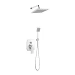 Casa si Gradina - Sanitare - Cazi si cabine de dus - Coloane si seturi de dus - Sistem de dus incastrat Ferro Square crom - Infinity.ro