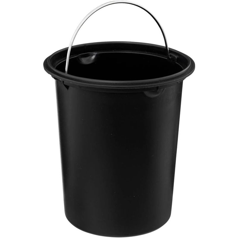 Casa si Gradina - Mobilier - Organizare si depozitare - Cosuri de gunoi - Cos gunoi 5Five Colors Colors cu pedala si inchidere soft-close, otel, 3 L, 23x23x17 cm, negru - Infinity.ro