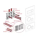 Casa si Gradina - Sanitare - Obiecte sanitare - Accesorii vase de toaleta - Clapeta de actionare Alca Thin M770 alb - crom lucios - Infinity.ro