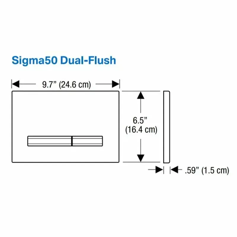 Casa si Gradina - Sanitare - Obiecte sanitare - Accesorii vase de toaleta - Clapeta de actionare Geberit Sigma50 negru - Infinity.ro