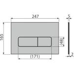 Casa si Gradina - Sanitare - Obiecte sanitare - Accesorii vase de toaleta - Clapeta de actionare Alca Flat MOON-BRASS alama - Infinity.ro