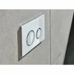 Casa si Gradina - Sanitare - Obiecte sanitare - Accesorii vase de toaleta - Clapeta de actionare Geberit Sigma21 sticla alb crom lucios - Infinity.ro
