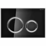 Casa si Gradina - Sanitare - Obiecte sanitare - Accesorii vase de toaleta - Clapeta de actionare Geberit Sigma21 sticla negru/crom lucios - Infinity.ro