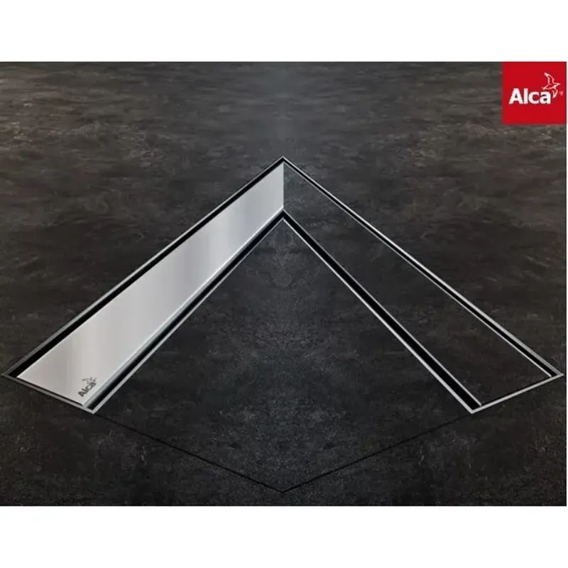 Casa si Gradina - Constructii - Materiale constructii - Sisteme de scurgere - Set rigola de perete cu capac faiantabil Alca APZ23-DOUBLE9 FIT AND GO WALL 85 cm - Infinity.ro