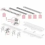 Casa si Gradina - Constructii - Materiale constructii - Sisteme de scurgere - Set rigola pentru dus cu capac Alca APZ10 Simple 55 cm - Infinity.ro