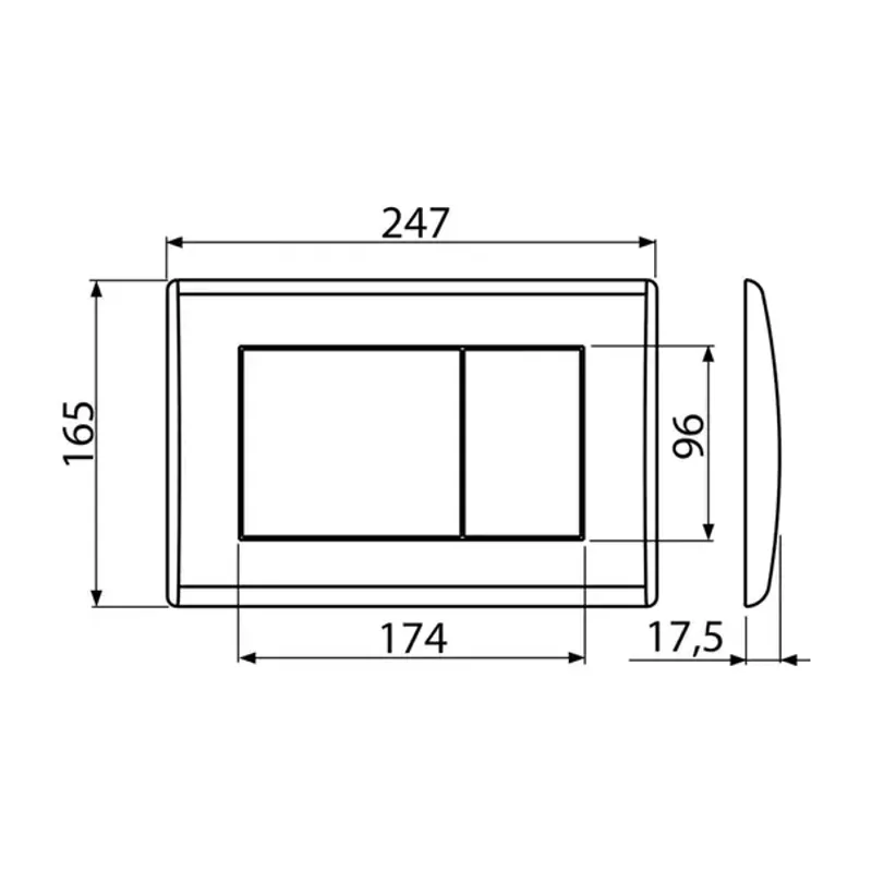 Casa si Gradina - Sanitare - Obiecte sanitare - Accesorii vase de toaleta - Clapeta de actionare Alca Basic M275 auriu - Infinity.ro