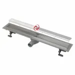 Casa si Gradina - Constructii - Materiale constructii - Sisteme de scurgere - Set rigola cu capac faiantabil APZ13-DOUBLE9 FIT AND GO 65 cm - Infinity.ro