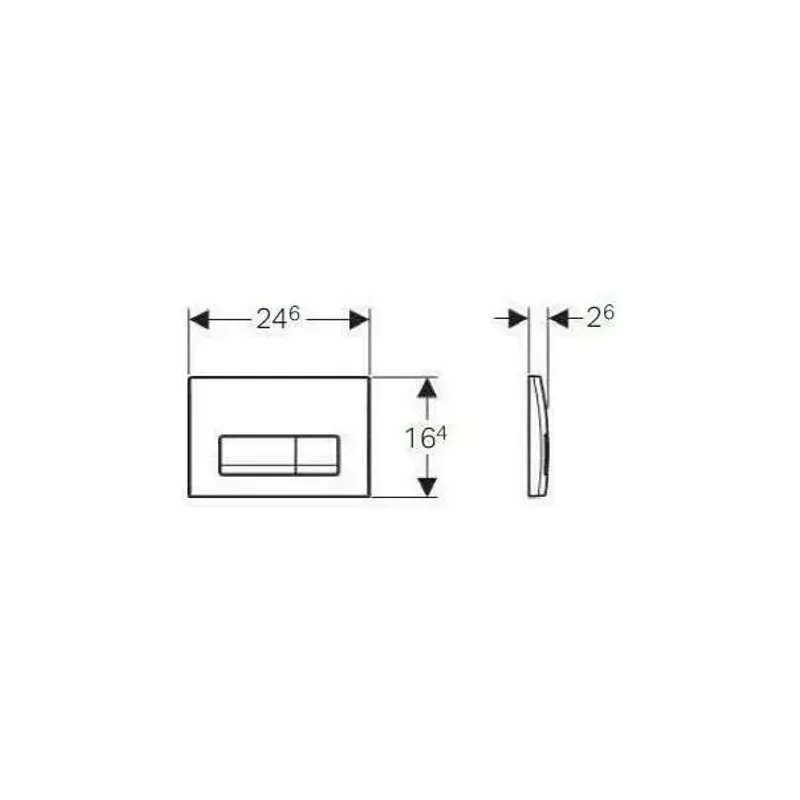 Casa si Gradina - Sanitare - Obiecte sanitare - Accesorii vase de toaleta - Clapeta de actionare Geberit Delta50 alb alpin - Infinity.ro