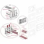 Casa si Gradina - Sanitare - Obiecte sanitare - Accesorii vase de toaleta - Clapeta de actionare Alca Basic M278 negru mat - Infinity.ro