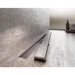 Casa si Gradina - Constructii - Materiale constructii - Sisteme de scurgere - Set rigola cu capac faiantabil APZ115 MARBLE LOW 65 cm - Infinity.ro