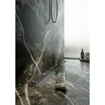 Casa si Gradina - Constructii - Materiale constructii - Sisteme de scurgere - Set rigola cu capac faiantabil APZ115 MARBLE LOW 55 cm - Infinity.ro