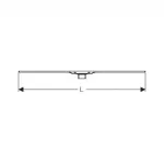 Casa si Gradina - Constructii - Materiale constructii - Sisteme de scurgere - Capac pentru rigola de dus Geberit CleanLine20 30-90 cm metal lucios - Infinity.ro