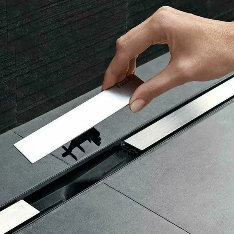Casa si Gradina - Constructii - Materiale constructii - Sisteme de scurgere - Capac pentru rigola de dus Geberit CleanLine20 30-90 cm metal lucios - Infinity.ro