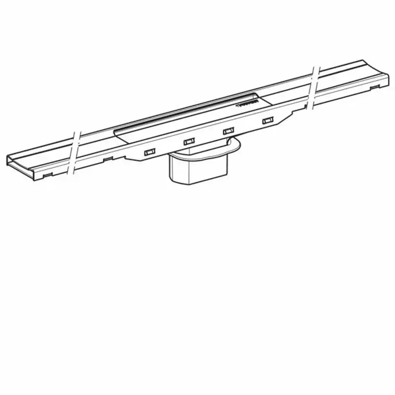 Casa si Gradina - Constructii - Materiale constructii - Sisteme de scurgere - Capac pentru rigola Geberit CleanLine80 30-90 cm negru periat - Infinity.ro