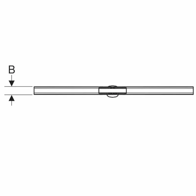 Casa si Gradina - Constructii - Materiale constructii - Sisteme de scurgere - Capac pentru rigola Geberit CleanLine80 30-90 cm negru periat - Infinity.ro