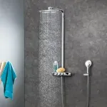 Casa si Gradina - Sanitare - Cazi si cabine de dus - Coloane si seturi de dus - Coloana de dus cu baterie termostatata Grohe RainShower System SmartControl 360 Duo - Infinity.ro