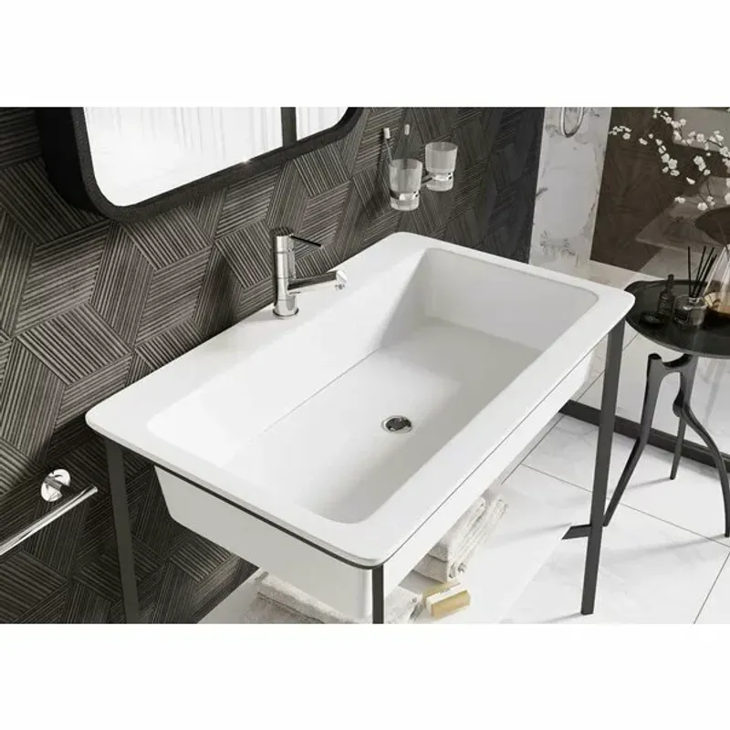 Casa si Gradina - Sanitare - Lavoar baie si accesorii - Baterii sanitare - Baterie lavoar cu pipa mobila Ferro Fiesta crom - Infinity.ro