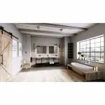 Casa si Gradina - Sanitare - Lavoar baie si accesorii - Baterii sanitare - Baterie cada - dus incastrata Ferro Square crom cu pipa si set dus - Infinity.ro