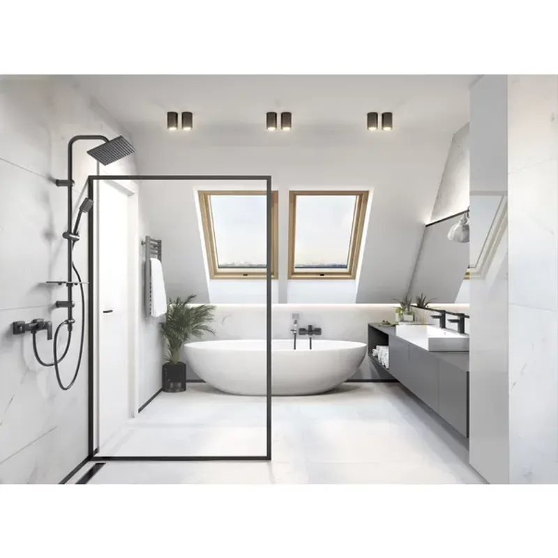 Casa si Gradina - Sanitare - Lavoar baie si accesorii - Baterii sanitare - Baterie lavoar negru mat Ferro Zicco - Infinity.ro