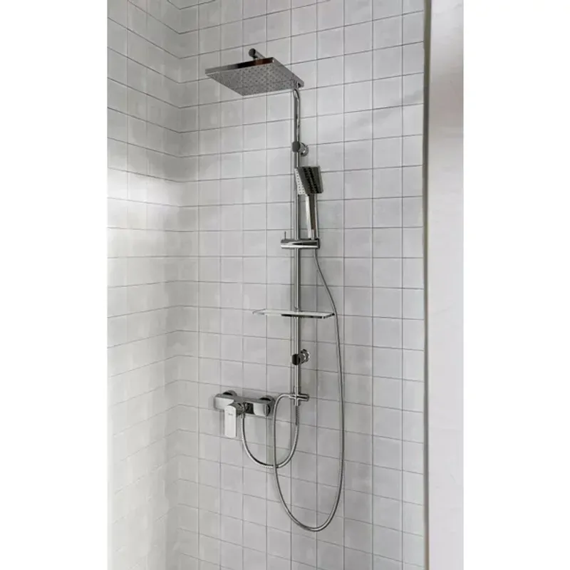 Casa si Gradina - Sanitare - Cazi si cabine de dus - Coloane si seturi de dus - Coloana de dus cu comutator Ferro fara baterie Amiga VerdeLine - Infinity.ro