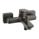 Casa si Gradina - Sanitare - Lavoar baie si accesorii - Baterii sanitare - Baterie cada-dus Ferro Vitto Verdeline monocomanda gri Gun Metal mat - Infinity.ro