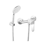 Casa si Gradina - Sanitare - Lavoar baie si accesorii - Baterii sanitare - Baterie dus Ferro Isso crom lucios cu set de dus - Infinity.ro