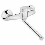 Casa si Gradina - Sanitare - Chiuveta bucatarie si accesorii - Baterii bucatarie - Baterie bucatarie montare pe perete Ferro Basic pipa 22 cm - Infinity.ro