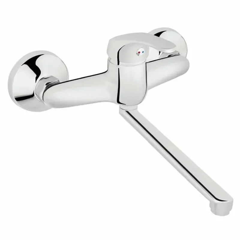 Casa si Gradina - Sanitare - Chiuveta bucatarie si accesorii - Baterii bucatarie - Baterie bucatarie montare pe perete Ferro Basic pipa 22 cm - Infinity.ro