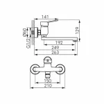Casa si Gradina - Sanitare - Lavoar baie si accesorii - Baterii sanitare - Baterie lavoar Ferro Isso crom lucios cu pipa rotativa monocomanda - Infinity.ro