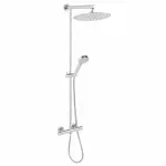 Casa si Gradina - Sanitare - Cazi si cabine de dus - Coloane si seturi de dus - Coloana de dus cu baterie termostatata Ferro Trevi cu 3 functii - Infinity.ro