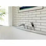 Casa si Gradina - Sanitare - Lavoar baie si accesorii - Baterii sanitare - Baterie cada - dus cu 4 piese Ferro Square crom - Infinity.ro