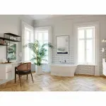 Casa si Gradina - Sanitare - Lavoar baie si accesorii - Baterii sanitare - Baterie cada - dus cu 4 piese Ferro Square crom - Infinity.ro