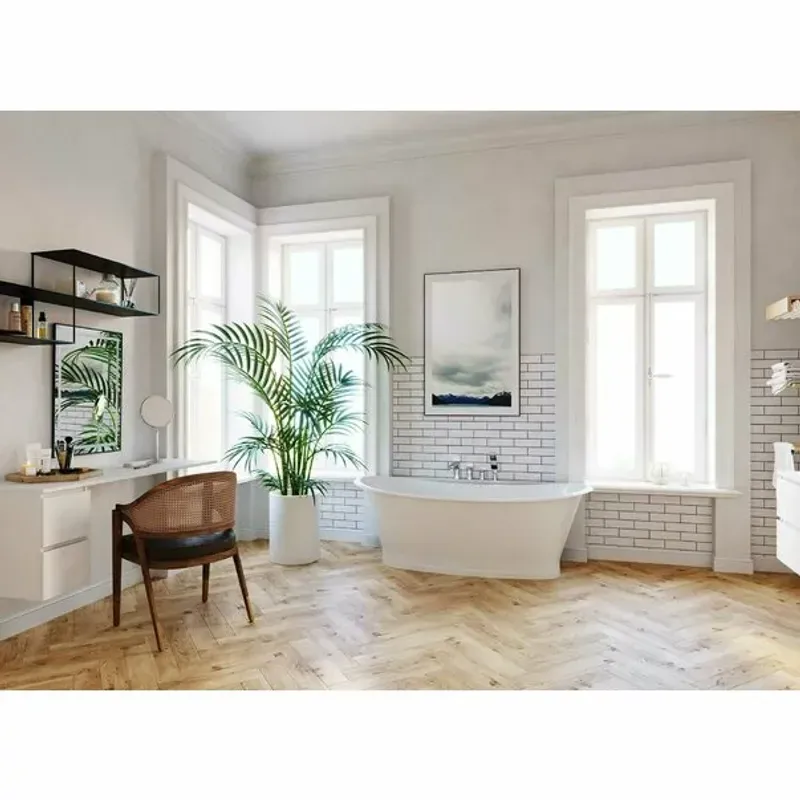 Casa si Gradina - Sanitare - Lavoar baie si accesorii - Baterii sanitare - Baterie cada - dus cu 4 piese Ferro Square crom - Infinity.ro