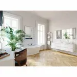 Casa si Gradina - Sanitare - Lavoar baie si accesorii - Baterii sanitare - Baterie cada - dus cu 4 piese Ferro Square crom - Infinity.ro