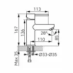 Casa si Gradina - Sanitare - Lavoar baie si accesorii - Baterii sanitare - Baterie lavoar Ferro Fiesta cu ventil Click-Clack auriu lucios - Infinity.ro