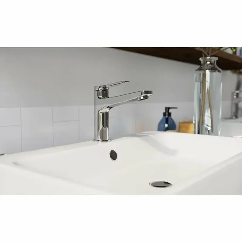 Casa si Gradina - Sanitare - Lavoar baie si accesorii - Baterii sanitare - Baterie lavoar cu ventil Ferro Stratos crom - Infinity.ro