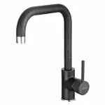 Casa si Gradina - Sanitare - Chiuveta bucatarie si accesorii - Baterii bucatarie - Baterie bucatarie negru mat Ferro Freya pipa mobila - Infinity.ro