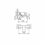 Casa si Gradina - Sanitare - Lavoar baie si accesorii - Baterii sanitare - Baterie dus Ferro Vitto Verdeline monocomanda crom lucios - Infinity.ro