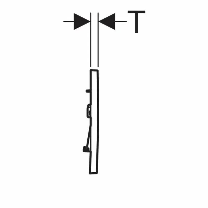 Casa si Gradina - Sanitare - Obiecte sanitare - Accesorii vase de toaleta - Clapeta de actionare Geberit Sigma30 negru mat lacuit 2 butoane - Infinity.ro