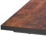 Casa si Gradina - Mobilier - Mese si birouri - Birouri - Birou tip masa laterala, cu cadru din otel, 50x100x76 cm, industrial, maro - Infinity.ro