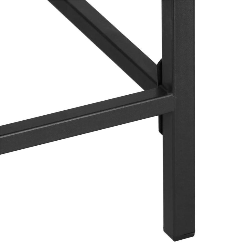 Casa si Gradina - Mobilier - Mese si birouri - Birouri - Birou tip masa laterala, cu cadru din otel, 50x100x76 cm, industrial, maro - Infinity.ro