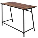Casa si Gradina - Mobilier - Mese si birouri - Birouri - Birou tip masa laterala, cu cadru din otel, 50x100x76 cm, industrial, maro - Infinity.ro