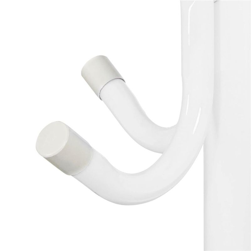 Casa si Gradina - Mobilier - Organizare si depozitare - Cuiere - Cuier tip pom metalic Sersimo, 12 agatatoare, 177cm, alb - Infinity.ro