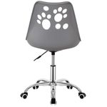 Casa si Gradina - Mobilier - Scaune si fotolii - Scaune - Scaun birou ergonomic, cu sezut din spuma, reglabil pe inaltime, maxim 120 kg, 90x49x48 cm, gri - Infinity.ro