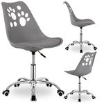 Casa si Gradina - Mobilier - Scaune si fotolii - Scaune - Scaun birou ergonomic, cu sezut din spuma, reglabil pe inaltime, maxim 120 kg, 90x49x48 cm, gri - Infinity.ro